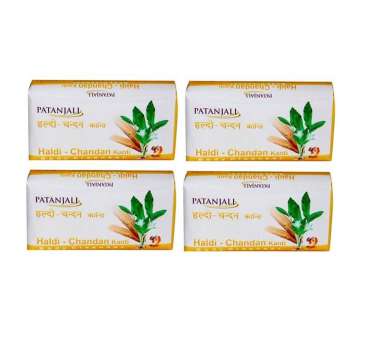 PATANJALI HALDI CHANDAN KANTI BODY CLEANSER (PACK OF 4)