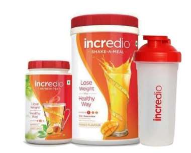 INCREDIO COMBO WEIGHT LOSS PACK (MEAL REPLACEMENT SHAKE, MANGO-500GM & REFRESH TEA, HONEY LEMON-150GM) KIT