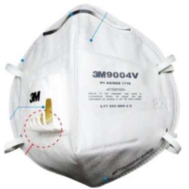 3M 9004V PARTICULATE RESPIRATOR MASK (PACK OF 10)