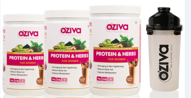 OZIVA PROTEIN & HERBS FOR WOMEN 1KG (PACK OF 3), CHOCOLATE WITH FREE SHAKER