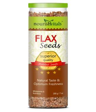 NOURISHVITALS ROASTED FLAX SEEDS