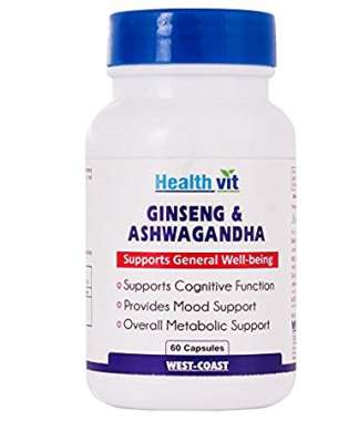 HEALTHVIT GINSENG WITH ASHWAGANDHA CAPSULE