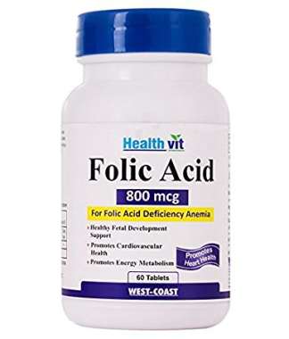 HEALTHVIT FOLIC ACID 800MCG TABLET