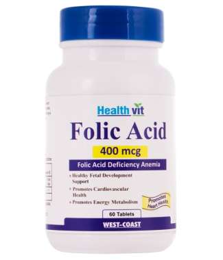 HEALTHVIT FOLIC ACID 400MCG TABLET