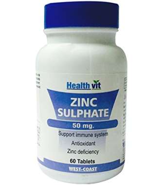 HEALTHVIT ZINC SULPHATE 50MG TABLET