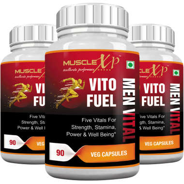 MUSCLEXP VITO FUEL MEN VITAL CAPSULES (PACK OF 3)