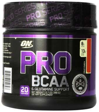 OPTIMUM NUTRITION PRO BCAA AND GLUTAMINE SUPPORT POWDER FRUIT PUNCH