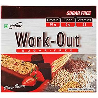 RITEBITE WORK-OUT SUGAR FREE BAR CHOCO BERRY