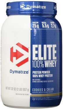 DYMATIZE ELITE 100% WHEY PROTEIN COOKIES & CREAM