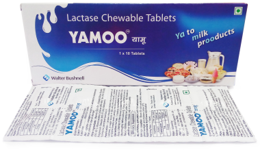 YAMOO LACTASE CHEWABLE TABLET