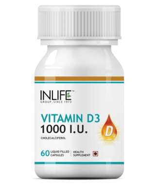 INLIFE VITAMIN D3 1000IU CAPSULE