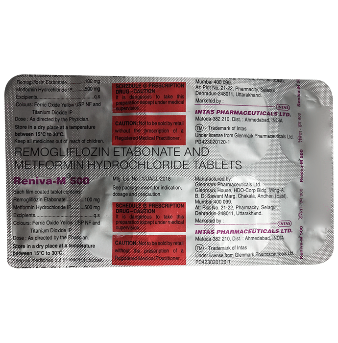 Reniva M 100mg/500mg Tablet