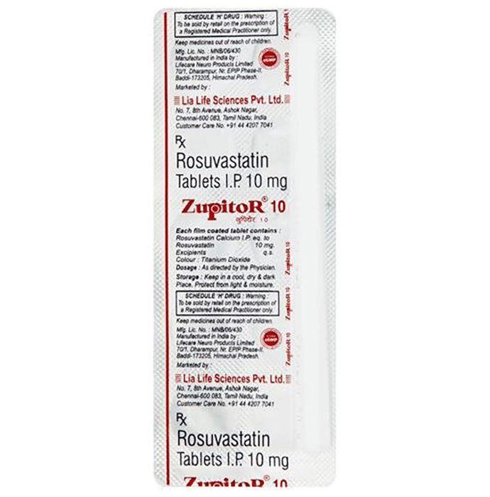 Zupitor 10mg Tablet