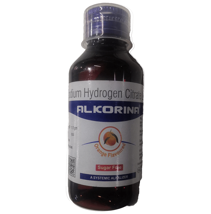 Alkorina Syrup Orange Sugar Free