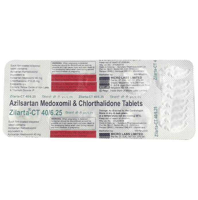 Zilarta-CT 40/6.25 Tablet
