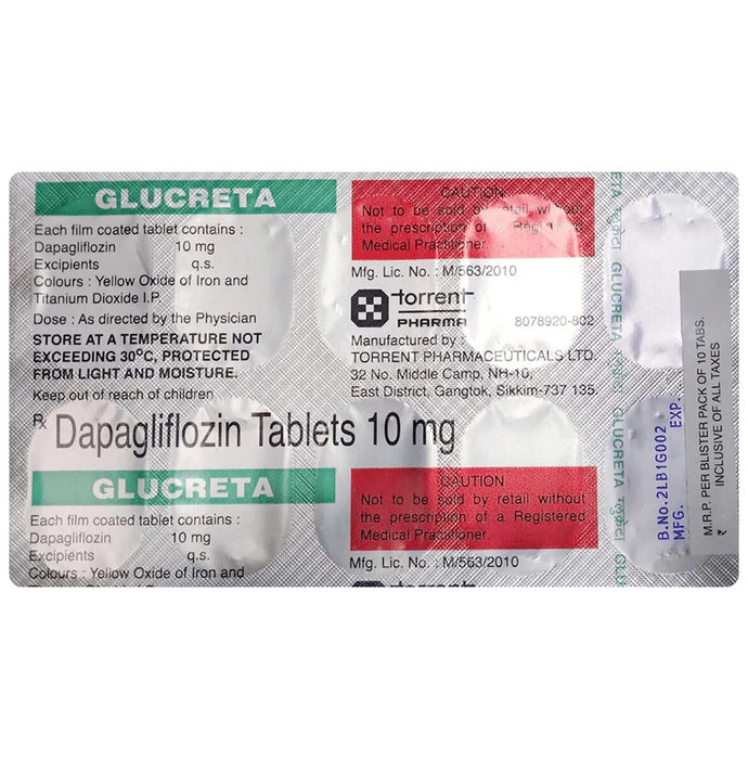 Glucreta 10mg Tablet