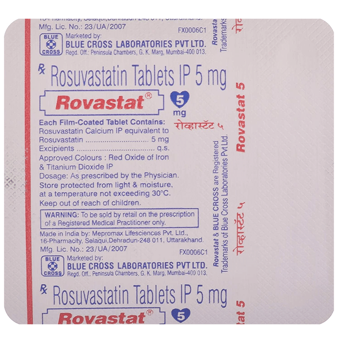 Rovastat 5mg Tablet