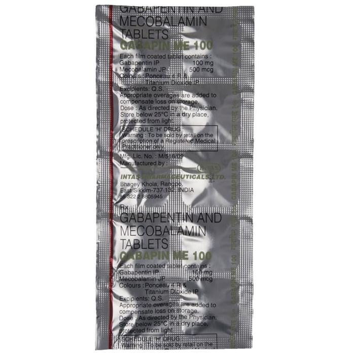Gabapin ME 100 Tablet
