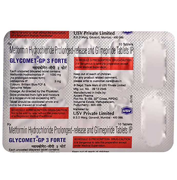 Glycomet-GP 3 Forte Tablet