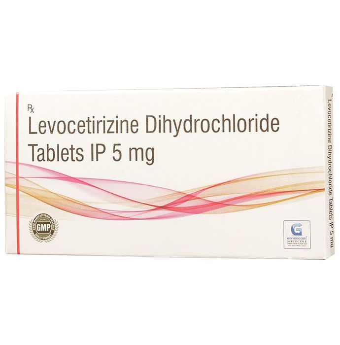 Genericart Levocetirizine Dihydrochloride 5mg Tablet