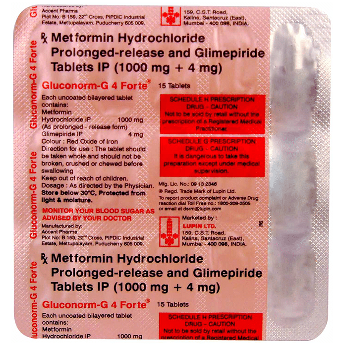 Gluconorm-G 4 Forte Tablet PR