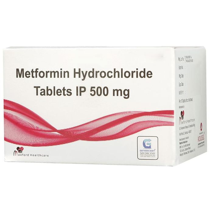 Genericart Metformin Hydrochloride 500mg Tablet