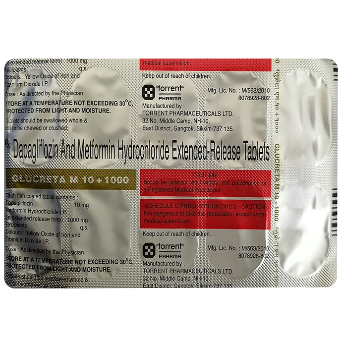 Glucreta M 10/1000 Tablet ER