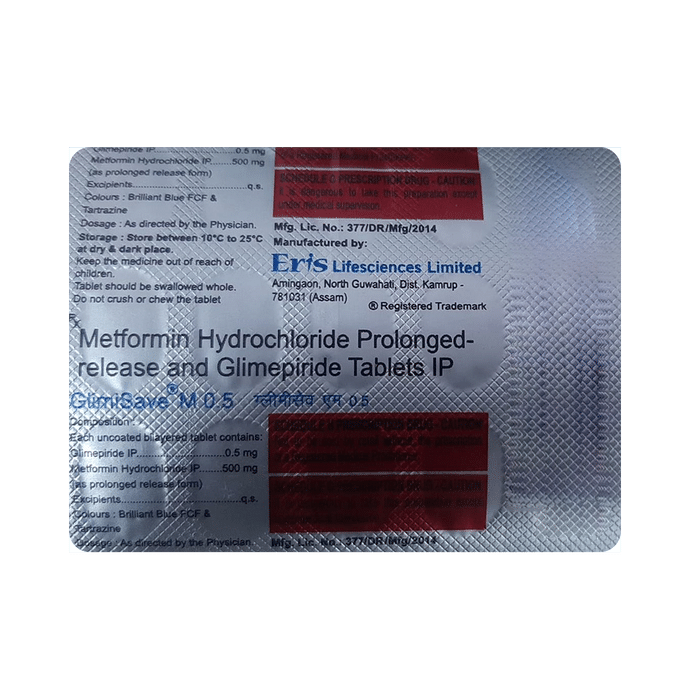 Glimisave M 0.5 Tablet PR