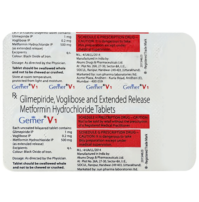 Gemer V 1 Tablet ER