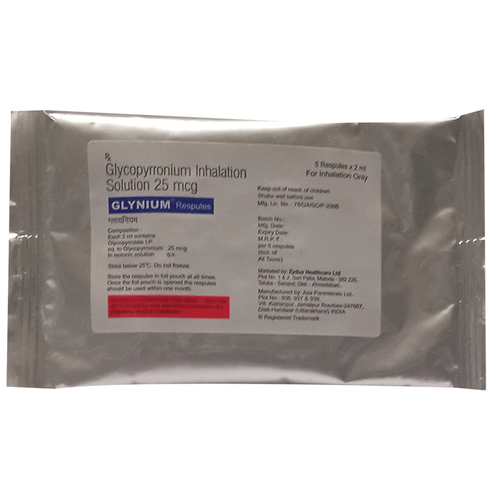 Glynium 25mcg Respules