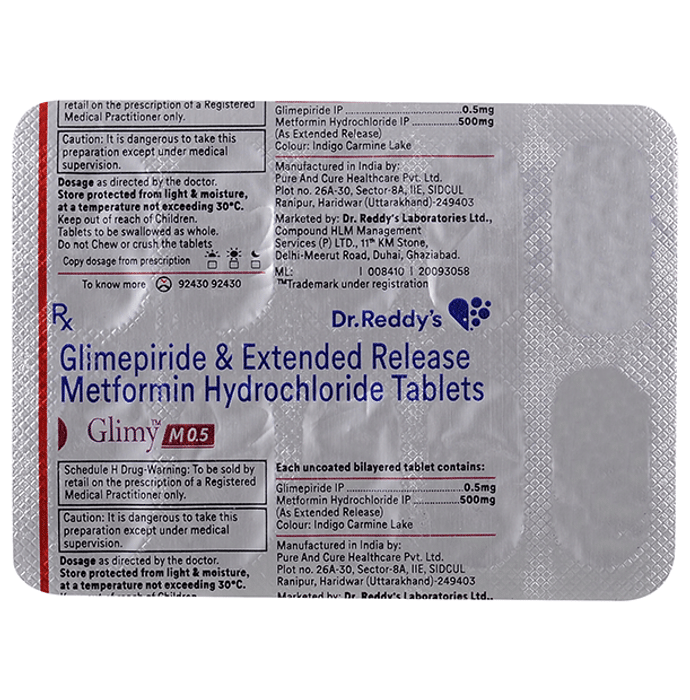 Glimy M 0.5 Tablet