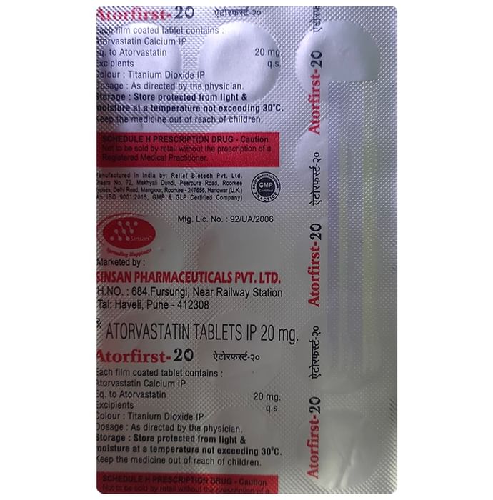 Atorfirst 20mg Tablet