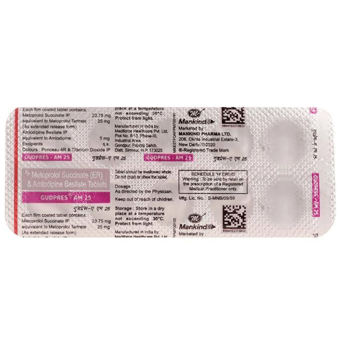 Gudpres-AM 25 Tablet PR