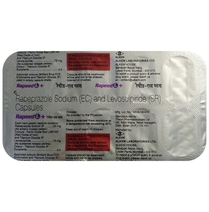 Rapeed L Plus 75mg/20mg Capsule SR