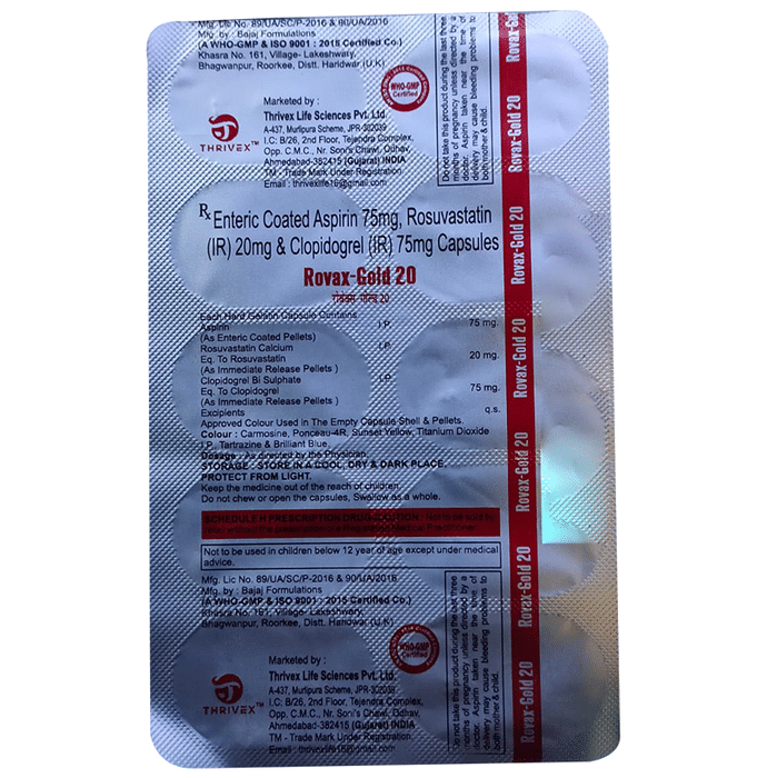 Rovax-Gold 20 Capsule IR