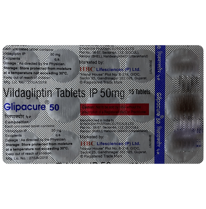 Glipacure 50mg Tablet