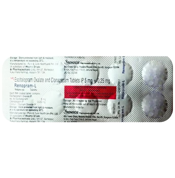 Renopram L 0.25mg/10mg Tablet