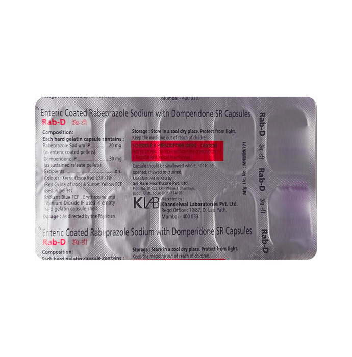 Rab D 30mg/20mg Capsule
