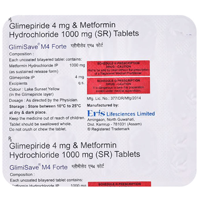 Glimisave M4 Forte Tablet PR
