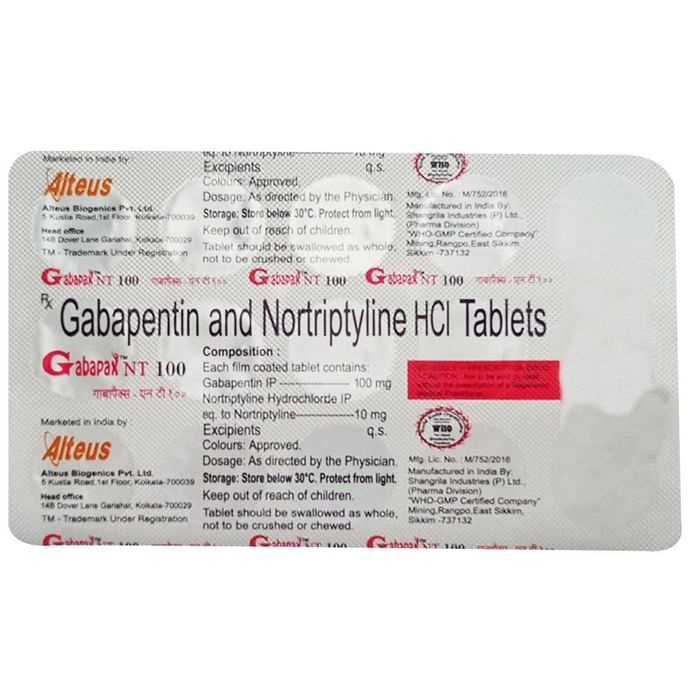 Gabapax NT 100 Tablet