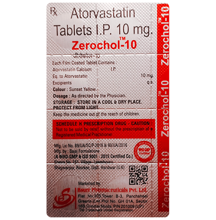 Zerochol 10 Tablet