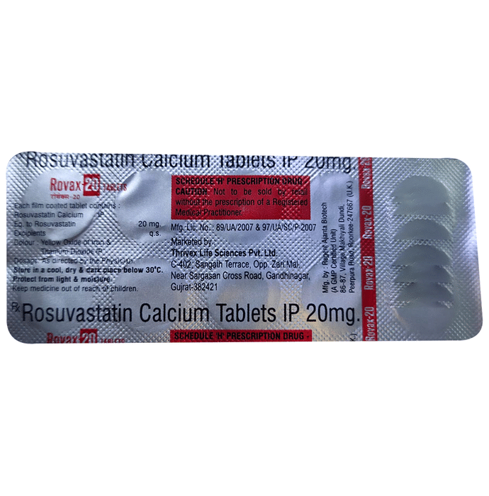 Rovax 20 Tablet