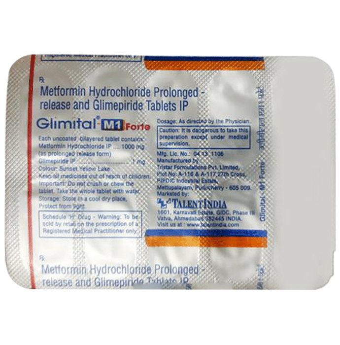 Glimital-M1 Forte Tablet PR