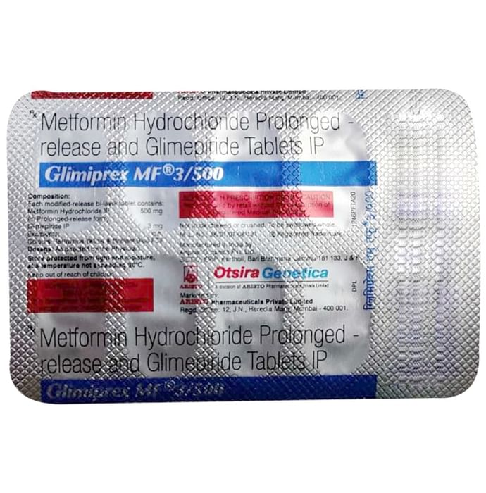 Glimiprex MF 3mg/500mg Tablet PR