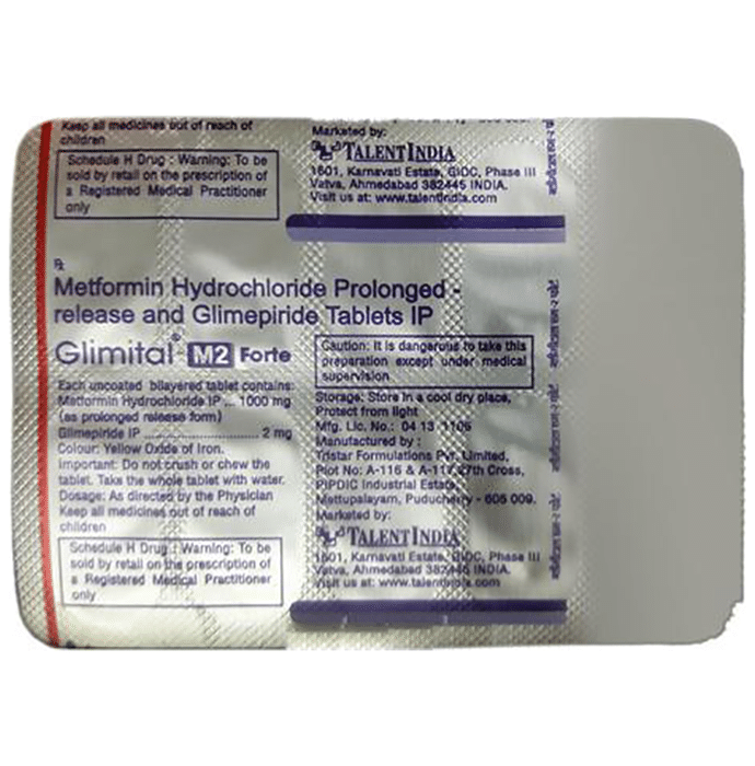 Glimital M2 Forte Tablet PR
