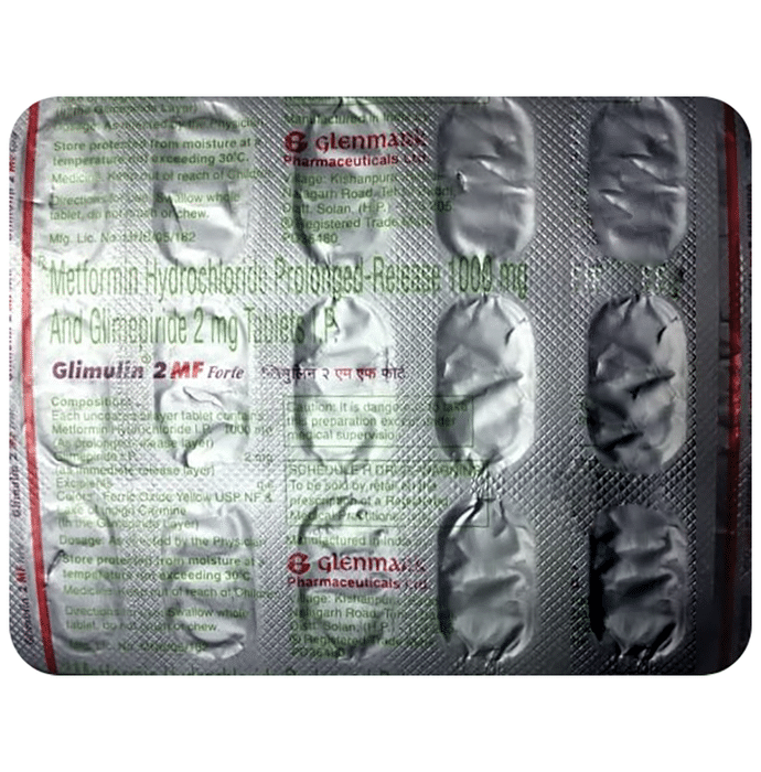 Glimulin 2MF Forte Tablet PR