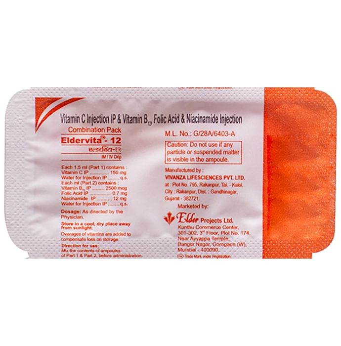 Eldervita 12 Injection Combipack