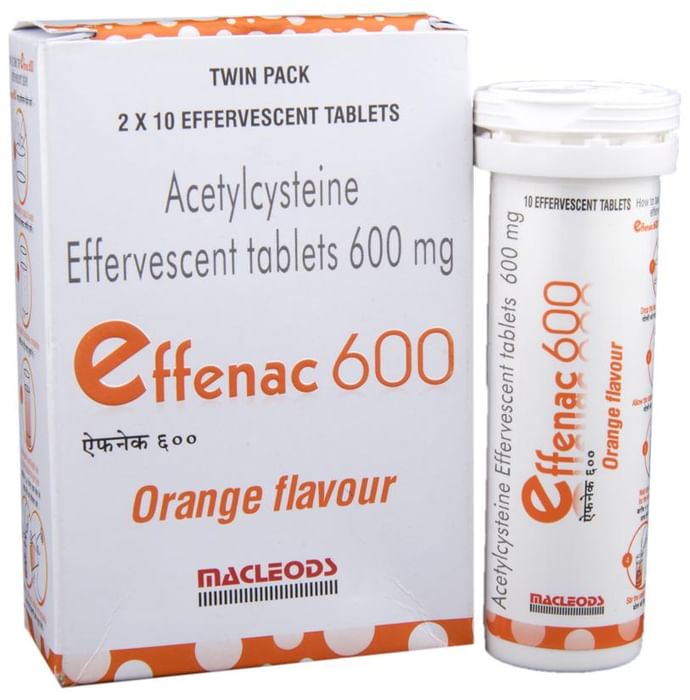Effenac 600 Effervescent Tablet Orange