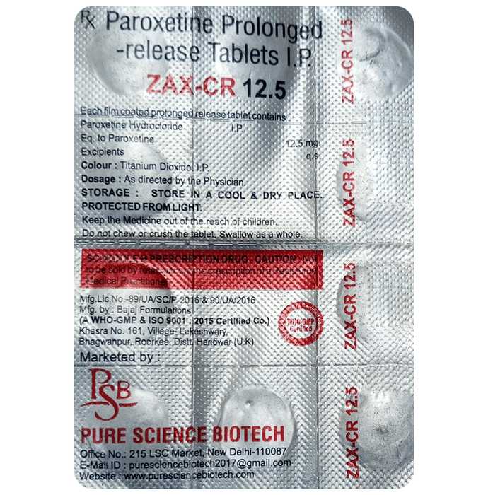 Zax-CR 12.5 Tablet