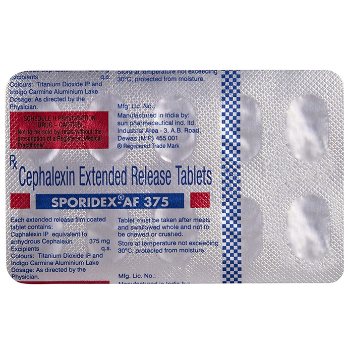 Sporidex AF 375 Tablet ER